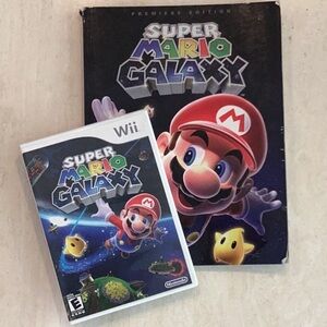 Super Mario Galaxy Nintendo Wii Game & Official Strategy Guide Prima Complete